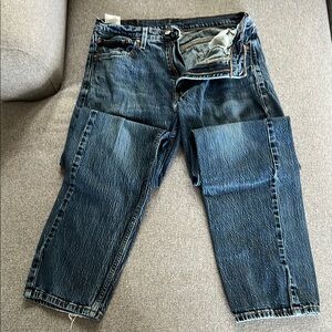 Levi's Blue Straight Jeans 505 Regular Fit W33 L34